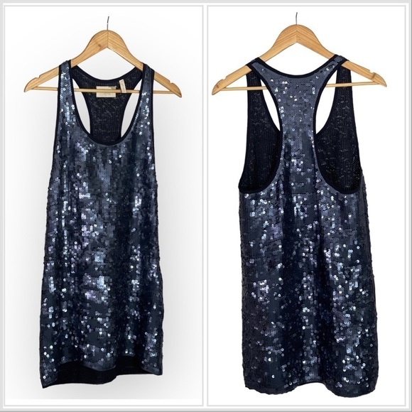 Elizabeth and James Sequin racerback Singlet Mini Dress - Picture 2 of 7